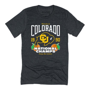 Colorado Buffaloes Homefield Apparel Vintage T-Shirt Small Black