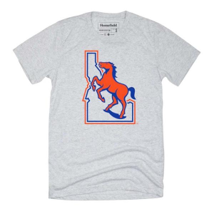 Boise State Broncos Homefield Apparel Vintage Logo T-Shirt XLarge Ash