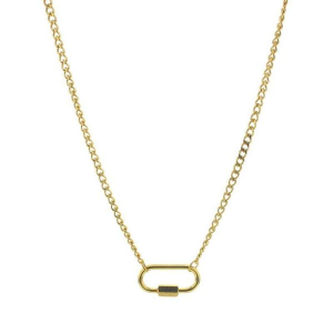 Lotus Jewelry Studio Carabiner Charm Chain Necklace