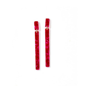 LINNY CO Keli Earrings Pinot Noir