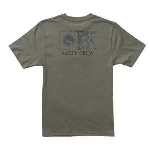 Kids' Salty Crew Flagship Fill T-Shirt Large Dusty Olive