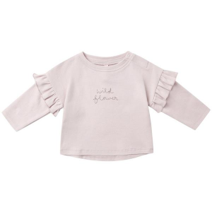 Girls' Quincy Mae Wild Flower Ruffle Long Sleeve Shirt Baby 3/6 mo. Lilac