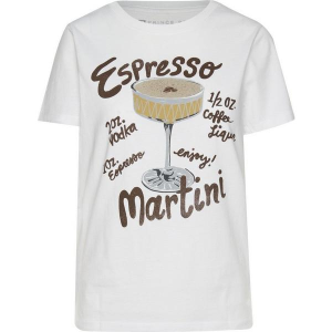 Women's Prince Peter Collection Espresso Martini T-Shirt Small White
