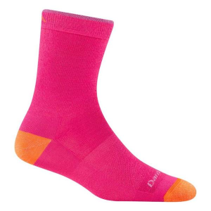 Kids' Darn Tough Field Trip Micro Lightweight Crew Hiking Socks Small Neon Pink