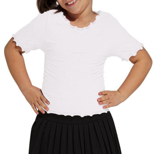 Girls' Fornia Jaquard T-Shirt M/L White