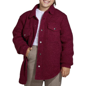 Girls' Fornia Sherpa Jacket Medium Huckleberry