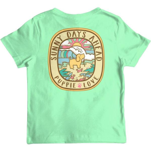 Girls' Puppie Love Sunny Days Ahead Pup T-Shirt Medium Mint