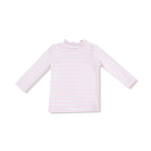 Girls' Angel Dear Stripe Long Sleeve T-Shirt Toddler 3T Pink / Blue