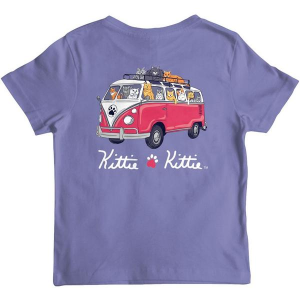 Kids' Puppie Love Rescue Bus Kitties T-Shirt Large Violet