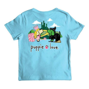 Kids' Puppie Love Good Witch And Bad Witch Pups T-Shirt Small Sky