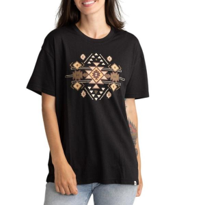 Women's LIV Outdoor Reagan Stonewashed T-Shirt XSmall Black Aztec
