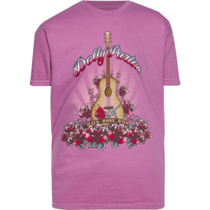 Kids' Goodie Two Sleeves Dolly Parton Guitar T-Shirt Small Pink