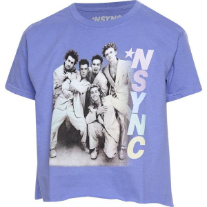 Girls' Goodie Two Sleeves NSYNC T-Shirt Medium Jacaranda