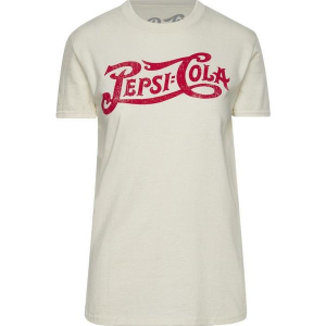 Women's Goodie Two Sleeves Pepsi Boyfriend T-Shirt Large Natural