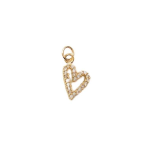 Women Lotus Jewelry Studio Crystal Heart Charm