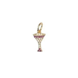 Women Lotus Jewelry Studio Crystal Martini Charm