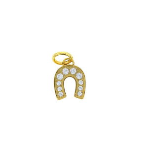 Women Lotus Jewelry Studio Crystal Horseshoe Charm
