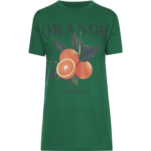 Women's Goodie Two Sleeves Orange Graphic Boyfriend T-Shirt XLarge Kelly Green