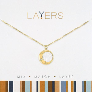 Layers Lunar Moon Necklace