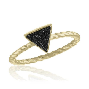 Women's Layers Triangle Ring Gold