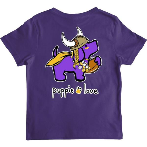 Kids' Puppie Love Mascot T-Shirt Small Purple/Gold