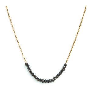 Splendid Iris Crystal Row Necklace