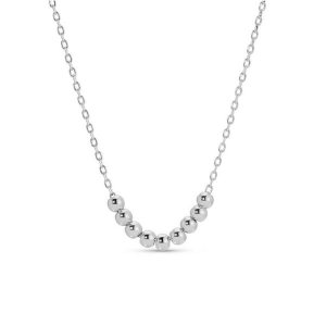 Splendid Iris Simple Bead Necklace