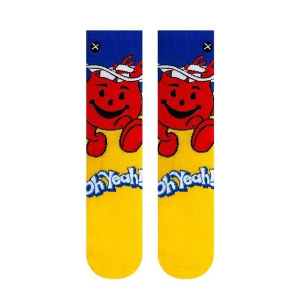 Kids' ODD SOX Kool-Aid Man Crew Socks Medium Yellow
