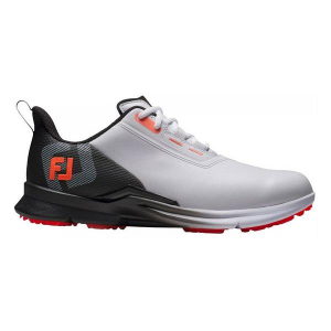Men's FootJoy Fuel Spikless Golf Shoes 9.5 Regular White/Black/Coal