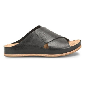 Women's Kork-Ease Tutsi Cross-Band Slide Sandals 8 Black