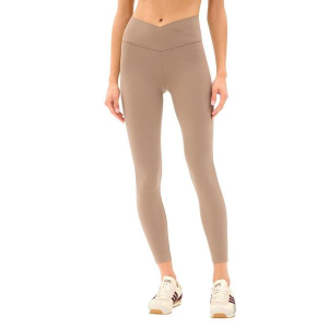 Women's SPLITS59 Mia Rigor With Stripe 7/8 Cross Training Leggings Small Latte White