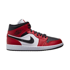Men's Air Jordan 1 Mid Sneakers 12 Regular Black/Black/Gym Red