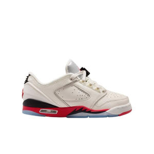 Kids' Air Jordan Sixty Plus Low Sneakers Big 5 Regular Sail/Fire Red-Black-Reflect Silver