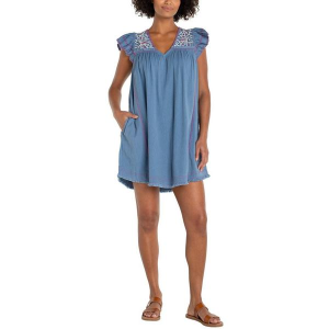 Women's Liverpool Los Angeles Flutter Sleeve Woven Babydoll Dress XSmall Slate Blue