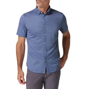 Men's Mizzen+Main Halyard Button Up Shirt XLarge Cobalt Pressed Diamond