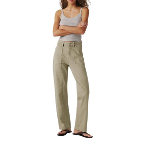 Women's Warp + Weft SAT 90's Utility Straight Jeans Laurel Green 30 31