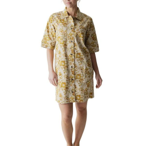 Women's KAVU Everly Shirt Dress XLarge Soft Bloom