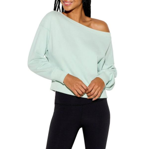 Women's Spiritual Gangster La Vida 2.0 Crewneck Sweatshirt Large Seafoam