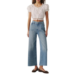 Women's Warp + Weft NCE Wide Leg Jeans Sundown 32 27