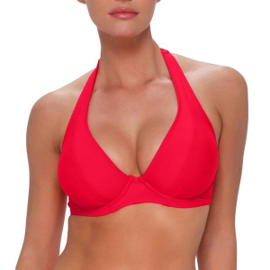 Women's Sunsets Inc Muse Halter Swim Bikini Top Contemporary 36D Geranium