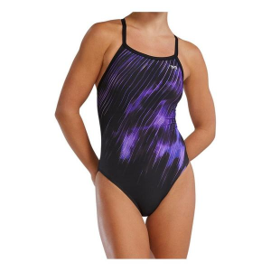 Women's TYR Durafast Elite(R) Diamondfit Cycloid One Piece Swimsuit Competitive 36 Purple