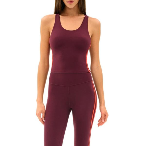 Women's SPLITS59 Ella Airweight Scoop Neck Tank Top Medium Dark Cherry
