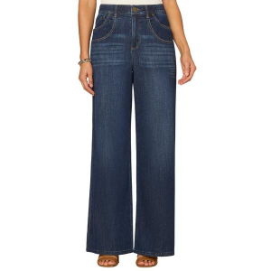 Women's Democracy "Ab"solution Ultra Skyrise Double Pocket Wide Leg Jeans Indigo 12 32