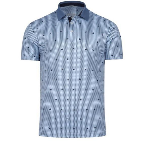 Men's Swannies Golf Breakwater Polo Small Blue