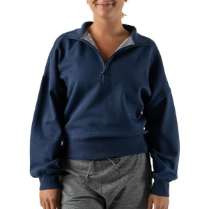Women's rabbit Go-To Long Sleeve 1/4 Zip Medium Dress Blues