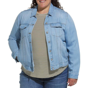 Women's Thread & Supply Jackie Denim Jacket 3X Plus Size Sun Wash