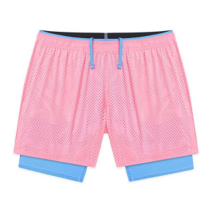 Men's Chubbies 5.5" Blocked Ultimate Training Shorts Small The Pink Lemonades