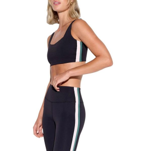 Women's Spiritual Gangster Nirvana Ezra Longline Sports Bra Large Black/Pink Quartz/Lilypad