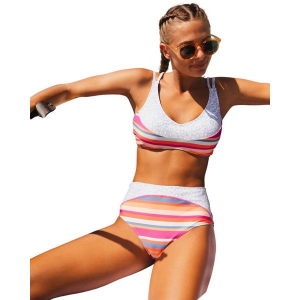Women's Nani Swimwear Underwire Bralette Swim Bikini Top Sporty Medium Alany