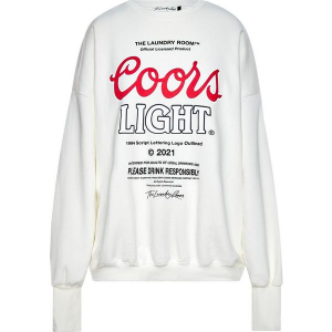 Women's The Laundry Room Coors Light Crewneck Sweatshirt XSmall White
